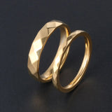 Stainless Steel Couple's Purple Love Theme Rings Valentine's Gift Size 4-9