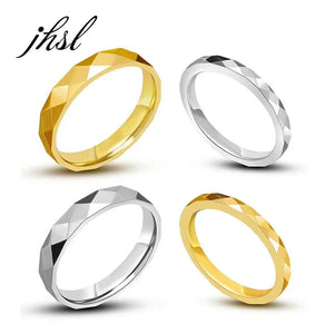 Stainless Steel Couple's Purple Love Theme Rings Valentine's Gift Size 4-9