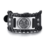 Men's Brown Wrap Bracelet, Size Adjustable
