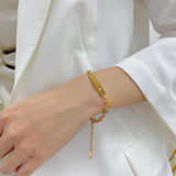 Stainless Steel Statement ID Bracelet, Silver Jewelry