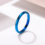 Unisex 2mm Tungsten Rings Size 6-11 Christmas Jewelry