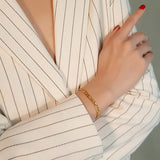 Unisex Chain Bracelets Charm Silver Stainless Steel Bangles Jewelry