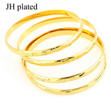 4pcs Women Wedding Bridal Bangles Dubai Jewelry Africa Arab Bangles