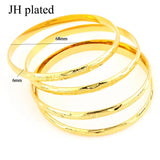 4pcs Women Wedding Bridal Bangles Dubai Jewelry Africa Arab Bangles