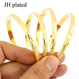 4pcs Women Wedding Bridal Bangles Dubai Jewelry Africa Arab Bangles