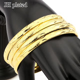 4pcs Women Wedding Bridal Bangles Dubai Jewelry Africa Arab Bangles