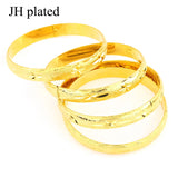 4pcs Women Wedding Bridal Bangles Dubai Jewelry Africa Arab Big Bangles