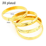 4pcs Women Wedding Bridal Bangles Dubai Jewelry Africa Arab Big Bangles