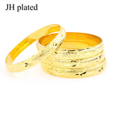 4pcs Women Wedding Bridal Bangles Dubai Jewelry Africa Arab Big Bangles