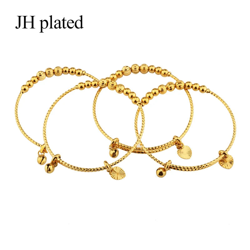 Ethiopia Dubai bell bangles jewelry women Party wedding Bracelet