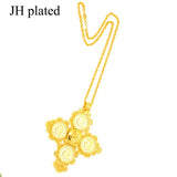 Ethiopian Cross Coin Pendant Necklace Eritrea Africa Coins/Arabia