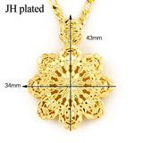 Flower Necklace with Pendant Women/Men Jewelry Gift Party