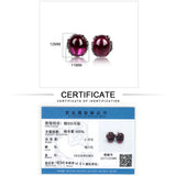 925 Silver Earrings Natural Stones Vintage Thai Silver Jewelry