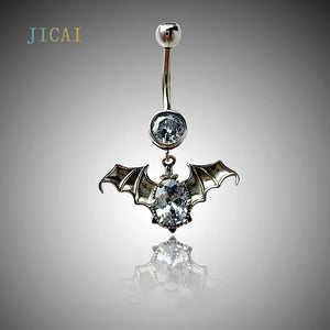 925 Silver Bat Piercing Belly Button Rings Jewelry