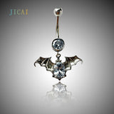 925 Silver Bat Piercing Belly Button Rings Jewelry