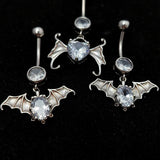 925 Silver Bat Piercing Belly Button Rings Jewelry