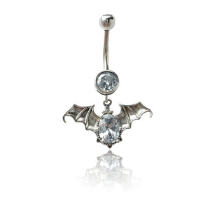 925 Silver Bat Piercing Belly Button Rings Jewelry