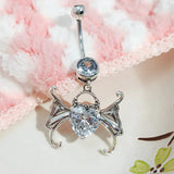 925 Silver Bat Piercing Belly Button Rings Jewelry