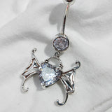 925 Silver Bat Piercing Belly Button Rings Jewelry