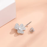 925 Silver Clover Flower Belly Button Piercing Jewelry C3922