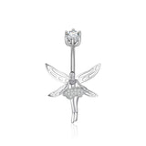 Angel Girl Belly Button Piercing 925 Sterling Silver Women's Accessories