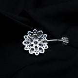 925 Silver Belly Button Ring Sun Flower Navel Piercing