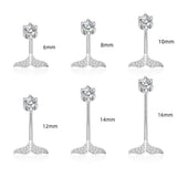 925 Silver Mermaid Tail Navel Belly Button Rings Piercing