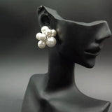 Pearl Earrings Drop Flower Charm Jewelry Sweet Romantic Gift