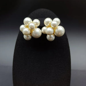 Pearl Earrings Drop Flower Charm Jewelry Sweet Romantic Gift