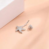 Starfish Belly Button Rings Piercing Silver 925 Women's Jewelry
