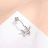 Starfish Belly Button Rings Piercing Silver 925 Women's Jewelry