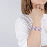 Purple Multilayer Chain Bracelet Magnet Buckle Bangle Bohemian Jewelry