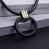 Exaggerated Big CCB Pendant Choker Necklace For Women