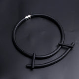 Exaggerated Big CCB Pendant Choker Necklace For Women