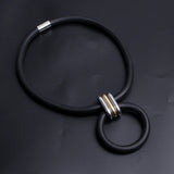 Exaggerated Big CCB Pendant Choker Necklace For Women