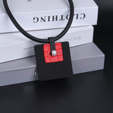 Handmade Choker Necklace Square Triangle Pendant Collar Jewelry Neck Decoration