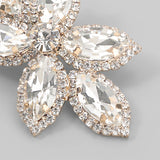 Rhinestone Flower Lady Earrings Wedding Jewelry