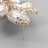 Rhinestone Flower Lady Earrings Wedding Jewelry