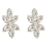 Rhinestone Flower Lady Earrings Wedding Jewelry