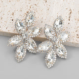 Rhinestone Flower Lady Earrings Wedding Jewelry