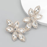 Rhinestone Flower Lady Earrings Wedding Jewelry