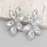 Rhinestone Flower Lady Earrings Wedding Jewelry