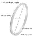 Stainless Steel Bracelet Bangle Women Jewelry Joyas Bijoux Femme