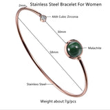 Stainless Steel Bracelet Bangle For Women Jewelry Spain Joyas Bijoux Femme Gift