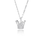 925 Silver Crown Pendant with Cubic Zirconia