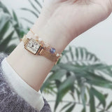 925 Silver Pearl Star Moon CZ Bracelet Women Jewelry Gift