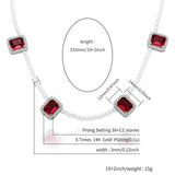 3mm Pearl Necklace Ladies Necklace With Gems High Personality Women Jewelry