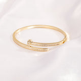 Prong Setting Zircon Willow Nails Bracelet for Men and Women