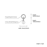 Pearl Earrings For Women Round Wedding Earrings Jewelry Gift
