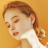 Pearl Earrings For Women Round Wedding Earrings Jewelry Gift